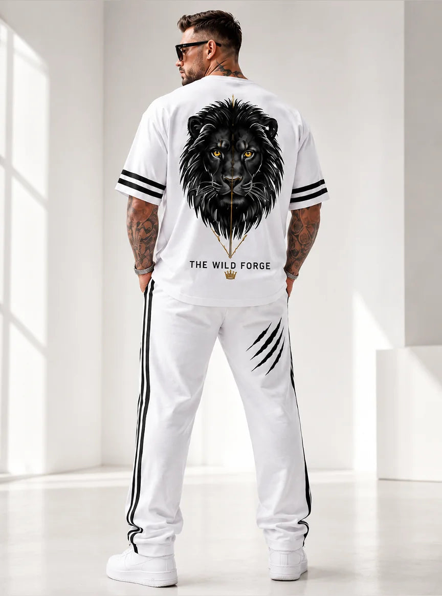 Black Lion Oversized Co-Ord Set (Full)