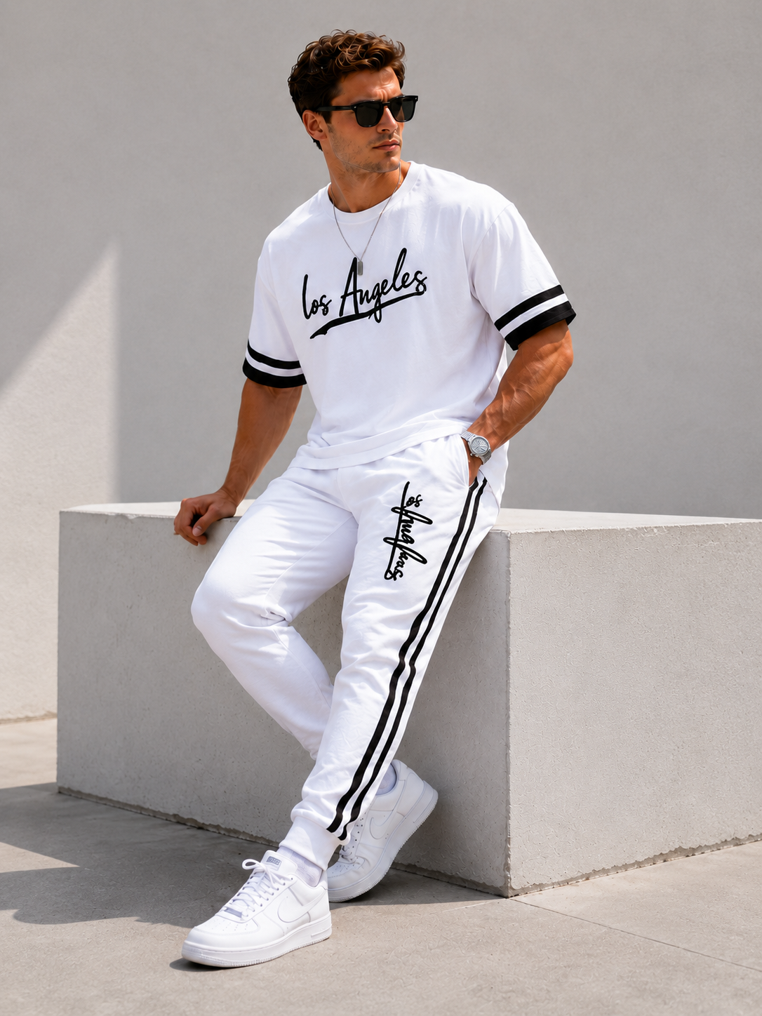 Los Angeles Script Co-Ord Set (Full)