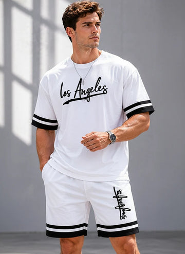 Los Angeles White Oversized Tee