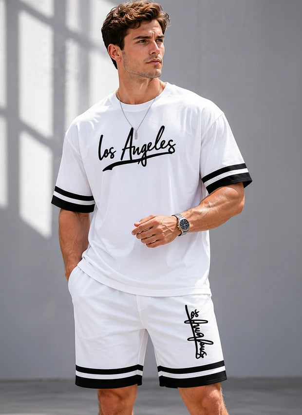 Los Angeles White Oversized Tee