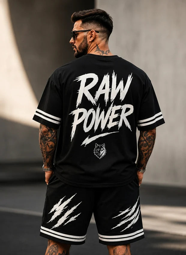 RAW POWER Oversized Tee (Black Edition)